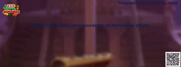 Acesso ao Módulo Correspondente às Promoções Ativas en tragamonedas